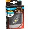 Lampada 12v hyper-led 2 - 1 smd x 2 chips - (c5w) - 10x36 mm - sv8,5-8 - 1 pz bianco  58448> Best
