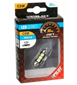 Lampada 12v hyper-led 9 - 3 smd x 3 chips - (c5w) - 10x36 mm - sv8,5-8 - 1 pz 58450> Best