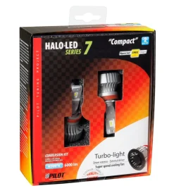 de led per auto 9-32v halo led serie 7 compact - (h8-h9-h11-h16) - 36w - pgj19-x - 2 pz  - scatola  57779>Lampa Best