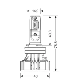 de led per auto 9-32v halo led serie 7 compact - (h8-h9-h11-h16) - 36w - pgj19-x - 2 pz  - scatola  57779>Lampa Best