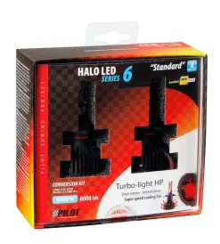 de led per auto 9-32v halo led serie 6 standard - (h4) - 30w - p43t - 2 pz  - scatola  57784>Lampa Best