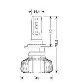 de led per auto 9-32v halo led serie 5 blaster - (h7) - 20w - px26d - 2 pz  - scatola  57792>Lampa Sale