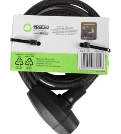 Lucchetto morbido per bicicletta nero con serratura><noscript><img width=