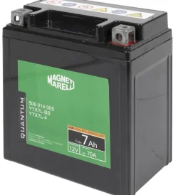Magneti marelli batteria moto scooter 7ah 12v 75a agm sigillata polo positivo dx><noscript><img width=