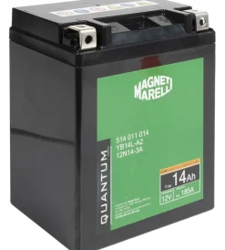 Magneti marelli batteria moto e scooter 14ah 12v 185a tecnologia agm sigillata polo positivo destro><noscript><img width=