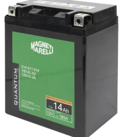 Magneti marelli batteria moto e scooter 14ah 12v 185a tecnologia agm sigillata polo positivo destro><noscript><img width=