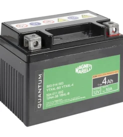 Magneti marelli batteria moto e scooter 4ah 12v 50a tecnologia agm sigillata polo positivo destro><noscript><img width=