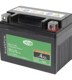 Magneti marelli batteria moto e scooter 4ah 12v 50a tecnologia agm sigillata polo positivo destro><noscript><img width=