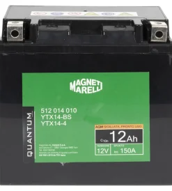 Magneti marelli batteria moto e scooter 12ah 12v 150a tecnologia agm sigillata polo positivo sinistro> Discount