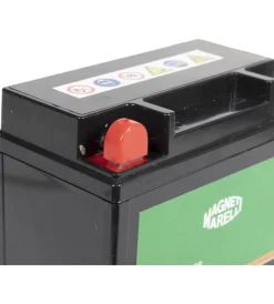 Magneti marelli batteria moto e scooter 9ah 12v 100a tecnologia agm sigillata polo positivo sinistro><noscript><img width=