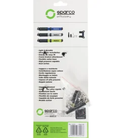 Mini pompa per bicicletta in alluminio grigio>Sparco Hot