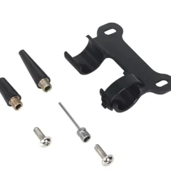 Mini pompa per bicicletta in alluminio grigio><noscript><img width=