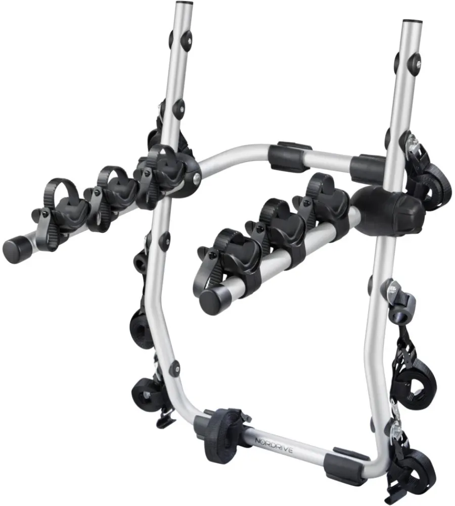Portabiciclette posteriore "nitto" in alluminio per 3 bici - n50205>Nordrive Discount