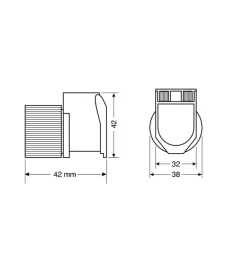 Presa corrente per uso esterno, 12/24v  38969><noscript><img width=