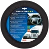 Protector 2 in 1, coprivolante elasticizzato in poliestere - nero  33146> Hot