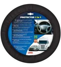 Protector 2 in 1, coprivolante elasticizzato in poliestere - nero 33146> Hot