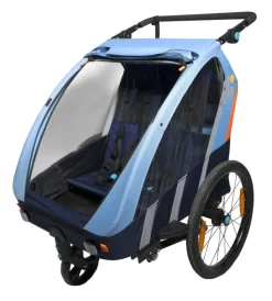 Rimorchio passeggino bici 2in1 azzurro - bellelli><noscript><img width=