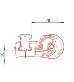 Rullo posteriore - 64 cm  n11000><noscript><img width=