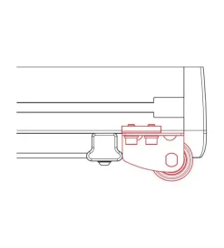 Rullo posteriore per ceste kargo rack system - r115 - 115 cm  n10231>Nordrive Sale