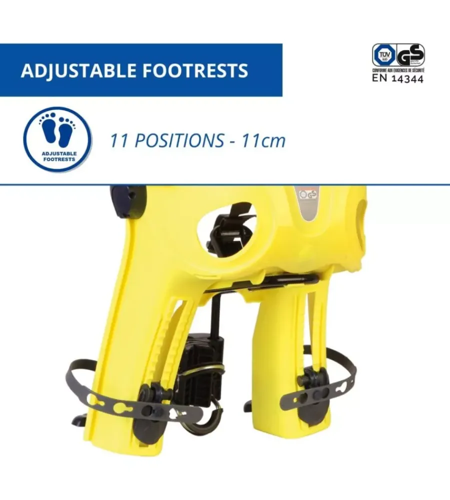 Seggiolino anteriore per bicletta bellelli "freccia" hi viz, portata massima 15 kg> New