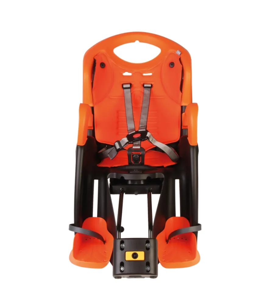 Seggiolino bici posteriore bellelli "tiger" arancione portata massima 22 kg> Outlet