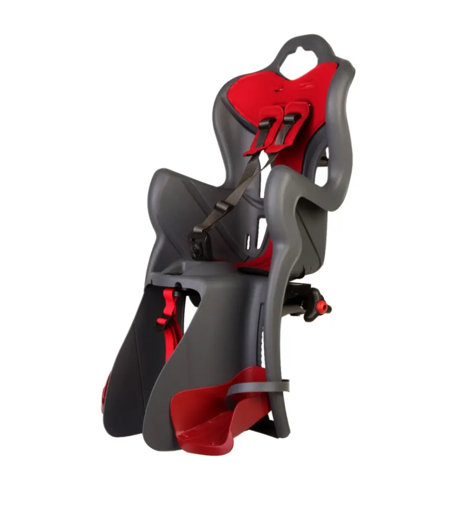 Seggiolino per bici posteriore bellelli "b-one" attacco al portapacchi grigio scuro, portata massima 22 kg> Best