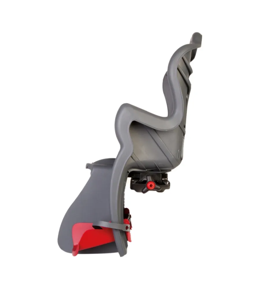 Seggiolino per bici posteriore bellelli "b-one" attacco al portapacchi grigio scuro, portata massima 22 kg> Best