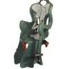 Seggiolino per bici posteriore bellelli "b-one luxe" attacco al portapacchi con cuscino verde, portata massima 22 kg> Hot