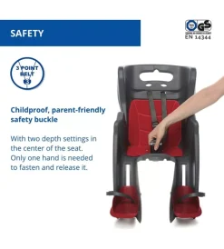 Seggiolino posteriore per bicicletta bellelli 