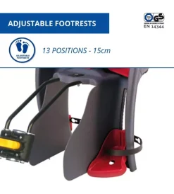 Seggiolino posteriore per bicicletta bellelli 