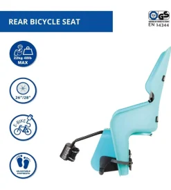 Seggiolino posteriore per bicicletta bellelli "lotus" sky blue, portata massima 22 kg> Best