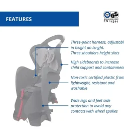 Seggiolino posteriore per bicicletta bellelli 