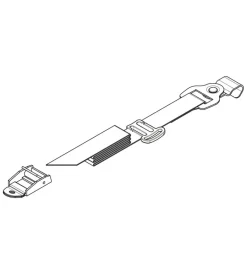 Set 2 cinghie posizione 2 per porta bici posteriori n50929>Nordrive Outlet