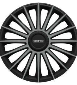 Set 4 copricerchi 16" pollici copriruota auto treviso spc1693bkgr nero grigio>Sparco Online