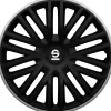 Set 4 copricerchi 15" pollici copriruota auto bergamo spc1585bkgr nero grigio>Sparco Online