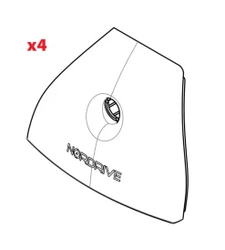 Set 4 cover piedi evos  n99969>Nordrive Discount