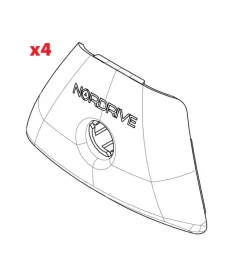 Set 4 cover piedi in-rail  n99961>Nordrive