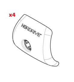 Set 4 cover piedi rail  n99960>Nordrive Best