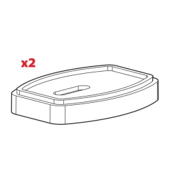 Set 2 distanziali per tamponi kit attacchi kargo - h = 13 mm  n99985>Nordrive Best
