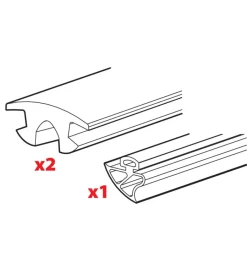 Set 3 gomme per una barra kargo-plus - l = 180 cm  n99991>Nordrive Sale