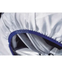 Set 2 pezzi calze da neve in tessuto bianco silenziose, tg xl- spt60><noscript><img width=