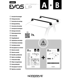 Set 4 piedi a profilo basso per vetture con tetto standard  n20002><noscript><img width=