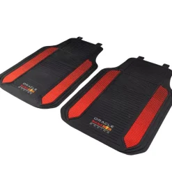 Set 2 tappetini auto redbull "powerbar" nero e rosso>Oracle RedBull Racing