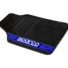 Set 4 tappetini neri e blu per auto in moquette>Sparco
