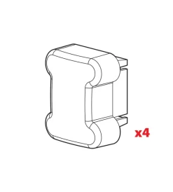 Set 4 tappi per barre kargo  n99996>Nordrive Hot