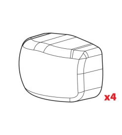 Set 4 tappi per barre yuro (solo lotto 23311)  n99974>Nordrive Discount