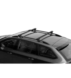 Set completo barre portatutto "evos silenzio black rail" in alluminio m 120 cm - n15090>Nordrive Online