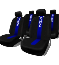 Set completo spc1011 coprisedili blu per auto universali anteriori e posteriori>Sparco Clearance
