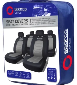 Set completo spc1019 coprisedili auto universali nero e grigio righe>Sparco Online