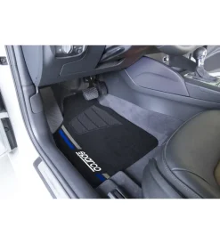 Set completo spc19  tappetini auto universali in moquette nero/blu poliestere>Sparco Discount